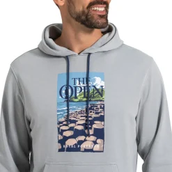 FootJoy Tröjor Herr-2025 Open Hoodie Grå Grey