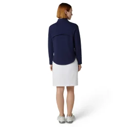 Callaway Tröjor Dam-1/2 Zip Quilted Knit Blå Peacoat