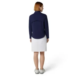 Callaway Tröjor Dam-1/2 Zip Quilted Knit Blå Peacoat