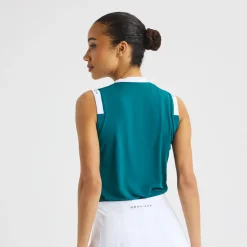 Röhnisch Pikétröjor Dam-Abby Sleeveless Top Augusta-Green