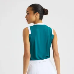 Röhnisch Pikétröjor Dam-Abby Sleeveless Top Augusta-Green