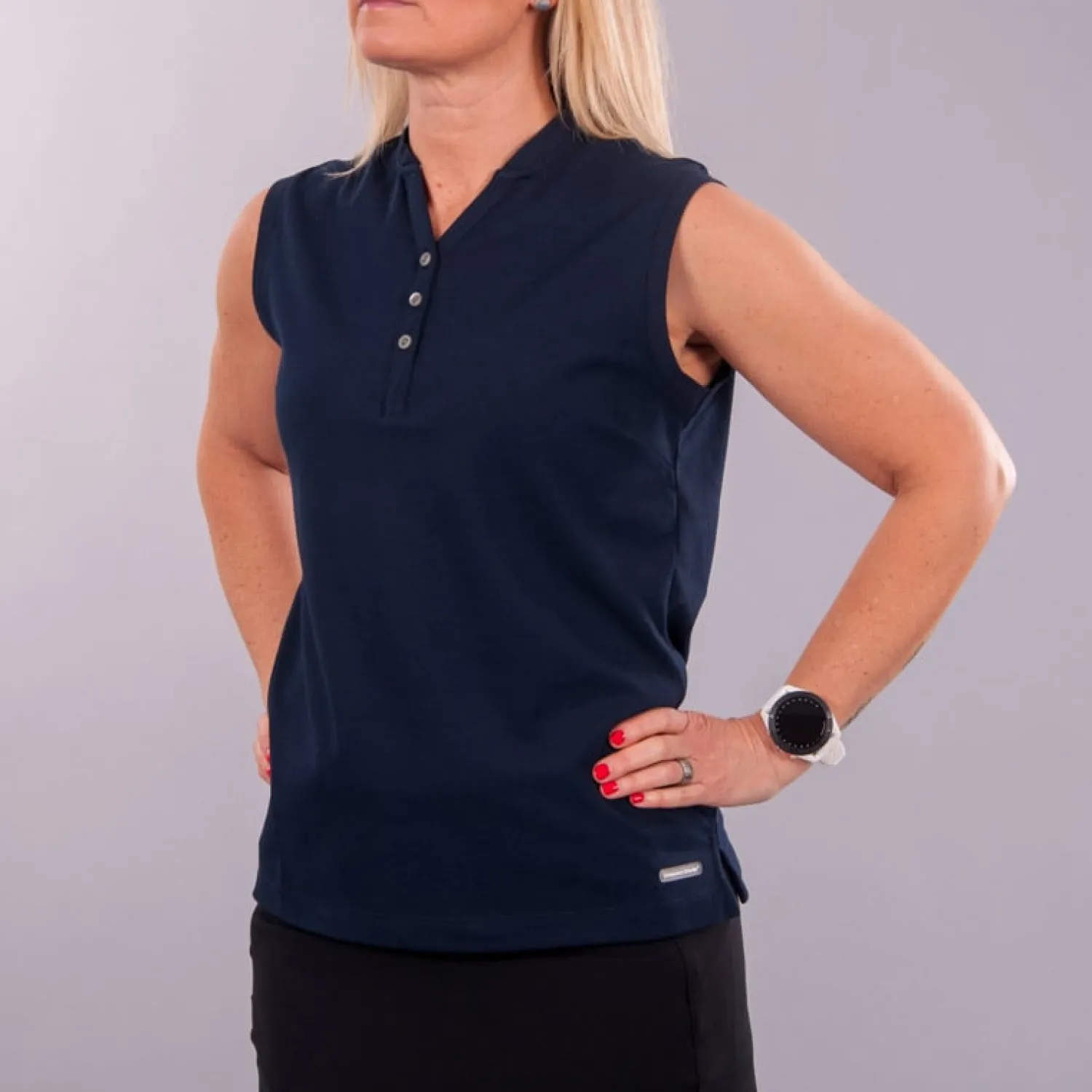 Cutter & Buck Pikétröjor Dam-Advantage SL Blå Navy (580)