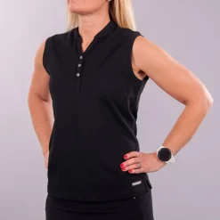 Cutter & Buck Pikétröjor Dam-Advantage SL Svart Svart (99)