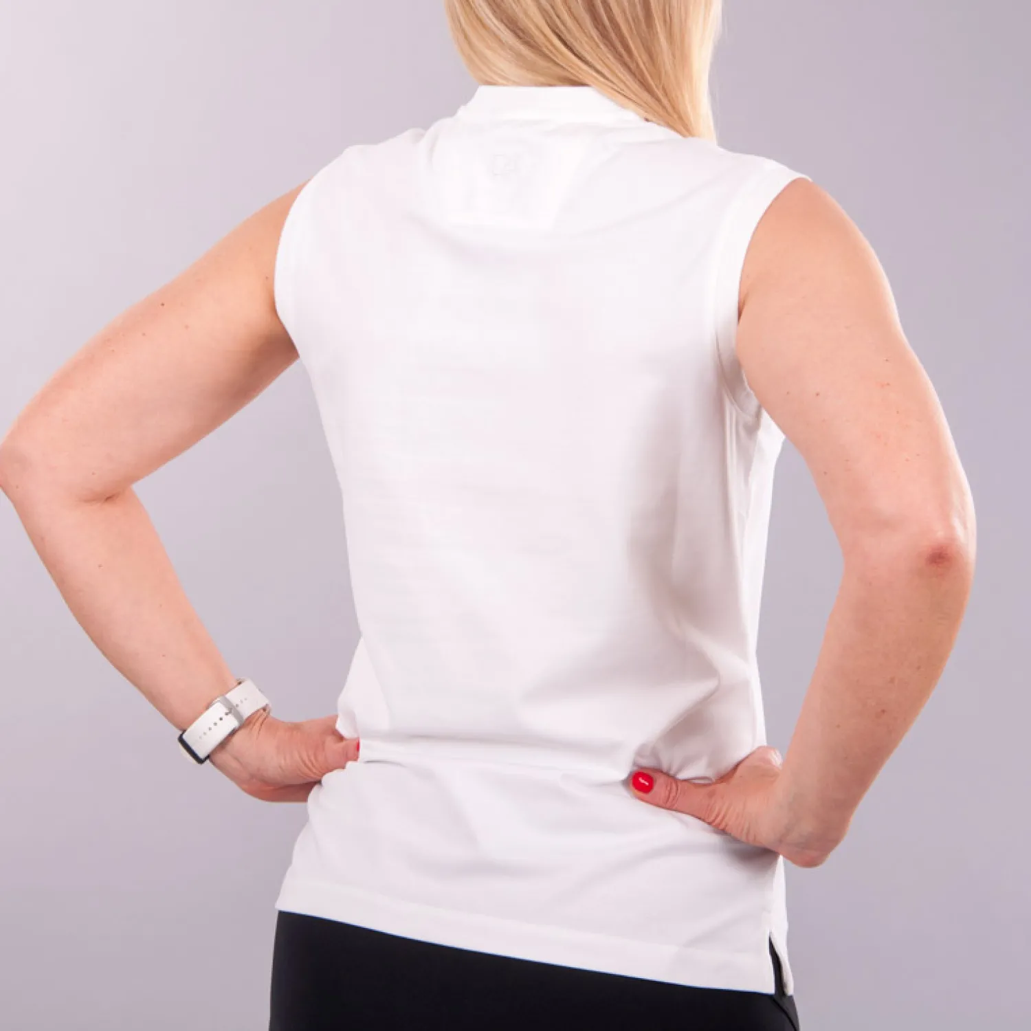 Cutter & Buck Pikétröjor Dam-Advantage SL Vit Vit (00)