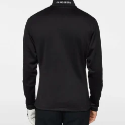 J.Lindeberg Tröjor Herr-Aerial Quarter Zip Mid Layer Svart Black