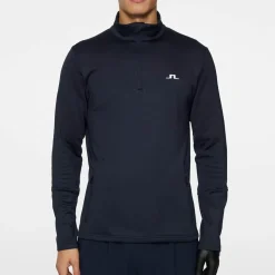 J.Lindeberg Tröjor Herr-Aerial Quarter Zip Mid Layer Blå JL Navy