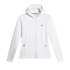 J.Lindeberg Tröjor Dam-Aerialle Zip Hood Vit White