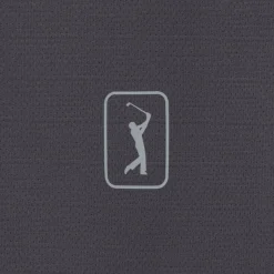 PGA Tour Pikétröjor Herr-Airflux Solid Mesh Asphalt (067)