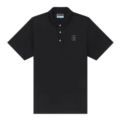 PGA Tour Pikétröjor Herr-Airflux Solid Mesh Svart Caviar (002)