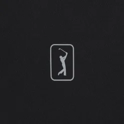 PGA Tour Pikétröjor Herr-Airflux Solid Mesh Svart Caviar (002)