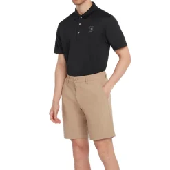 PGA Tour Pikétröjor Herr-Airflux Solid Mesh Svart Caviar (002)