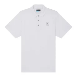 PGA Tour Pikétröjor Herr-Airflux Solid Mesh Vit White (100)