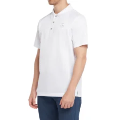 PGA Tour Pikétröjor Herr-Airflux Solid Mesh Vit White (100)