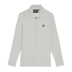 Lyle & Scott Tröjor Herr-Airlight Knitted Cardigan Grå Grå (Pebble Z04)
