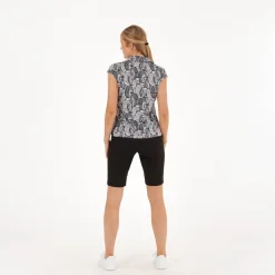 Func Factory Pikétröjor Dam-Alice Black Print (820)