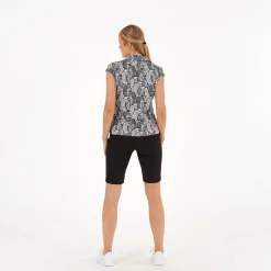 Func Factory Pikétröjor Dam-Alice Black Print (820)