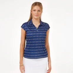 Func Factory Pikétröjor Dam-Alice Blue Print (845)