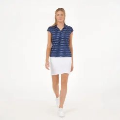 Func Factory Pikétröjor Dam-Alice Blue Print (845)