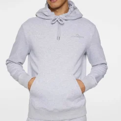 J.Lindeberg Tröjor Herr-Alpha Hood Light-Grey-Melange