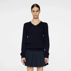 J.Lindeberg Tröjor Dam-Amaya Knitted Sweater Blå JL Navy