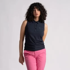 Cross Sportswear Pikétröjor Dam-Andrea SL Poloshirt Blå Navy (498)