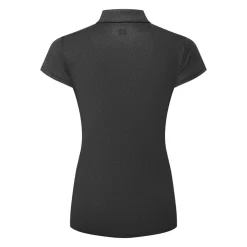 FootJoy Pikétröjor Dam-Animal Print Cap Sleeve Lisle Svart Black