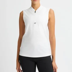 Röhnisch Pikétröjor Dam-Annie Sleeveless Top Vit White
