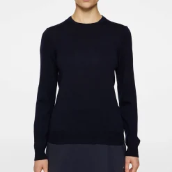 J.Lindeberg Tröjor Dam-Aria Knitted Sweater Blå JL Navy