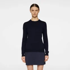 J.Lindeberg Tröjor Dam-Aria Knitted Sweater Blå JL Navy