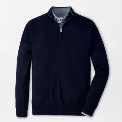 Peter Millar Tröjor Herr-Autumn Crest Quarter-Zip Blå Navy