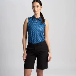 Cross Sportswear Pikétröjor Dam-Azahara SL Poloshirt Campanula Blue (720)