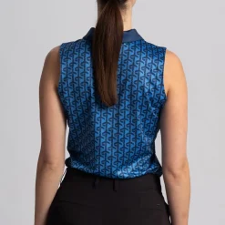 Cross Sportswear Pikétröjor Dam-Azahara SL Poloshirt Campanula Blue (720)