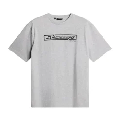 J.Lindeberg Pikétröjor Herr-Baldwin T-Shirt Light-Grey-Melange