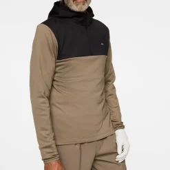 J.Lindeberg Tröjor Herr-Banks Zip Hood Brindle