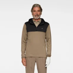 J.Lindeberg Tröjor Herr-Banks Zip Hood Brindle