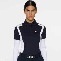 J.Lindeberg Pikétröjor Dam-Bea Polo Blå JL Navy