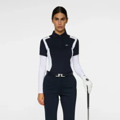 J.Lindeberg Pikétröjor Dam-Bea Polo Blå JL Navy