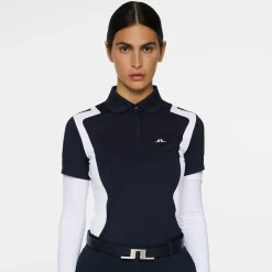 J.Lindeberg Pikétröjor Dam-Bea Polo Blå JL Navy