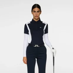 J.Lindeberg Pikétröjor Dam-Bea Polo Blå JL Navy