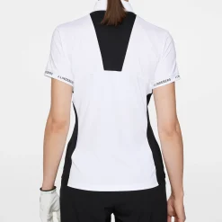 J.Lindeberg Pikétröjor Dam-Becca Polo Vit White