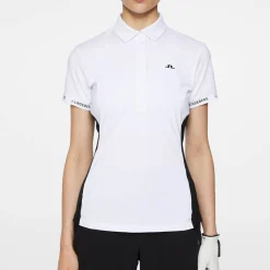 J.Lindeberg Pikétröjor Dam-Becca Polo Vit White