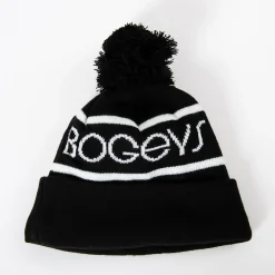 Bogeys & Birdies Mössor-Bobble Hat Svart Vit Black/White