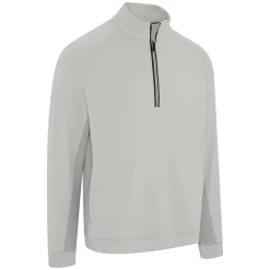 Callaway Tröjor Herr-Brushed Rib 1/4 Zip Pullover Concrete-Htr