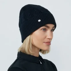 Daily Sports Mössor-Cable Knit Hat Blå Navy