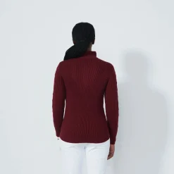 Daily Sports Tröjor Dam-Cable Ls Pullover Lined Winery