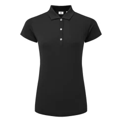 FootJoy Pikétröjor Dam-Cap Sleeve Lisle Svart Black