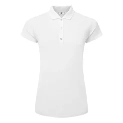 FootJoy Pikétröjor Dam-Cap Sleeve Lisle Vit White