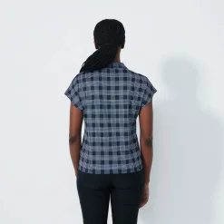 Daily Sports Pikétröjor Dam-Checked Cap S Check-Navy