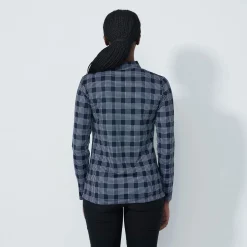 Daily Sports Tröjor Dam-Checked Ls Check-Navy