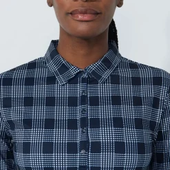 Daily Sports Tröjor Dam-Checked Ls Check-Navy